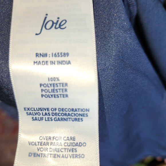 24249  NWT!! Anthropologie Joie Sleeveless Mini Dress Baltic Print Size XXL - Picture 12 of 14